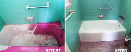 tub refinishing before and after 8-16-18