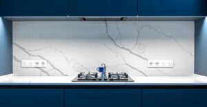 Kitchen countertop refinishing with granite-style surface for affordable upgrade