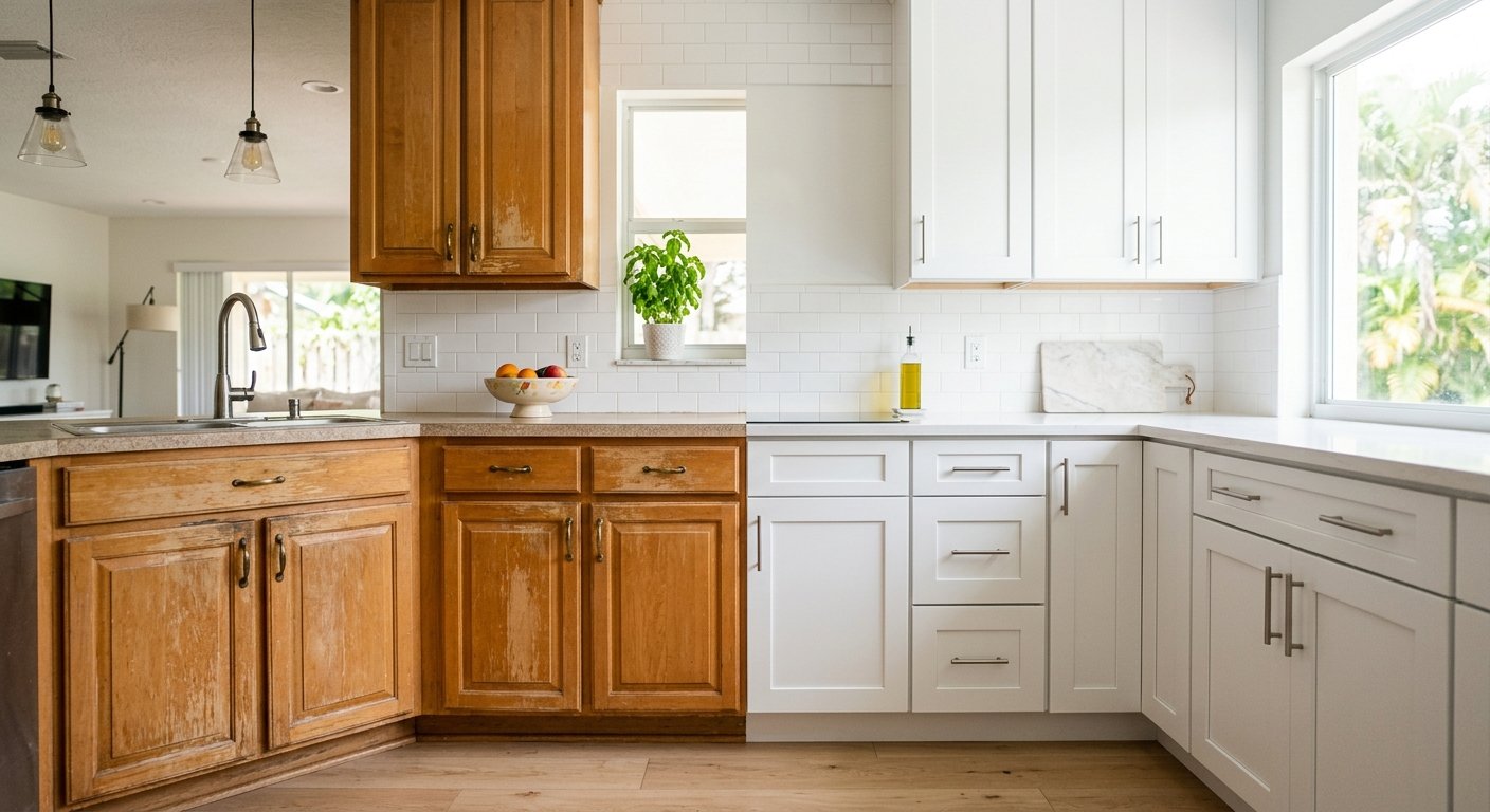 Cabinet Refacing vs. Refinishing: What's the Difference?
