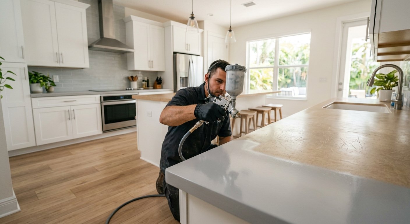 How to Refinish Laminate Countertops
